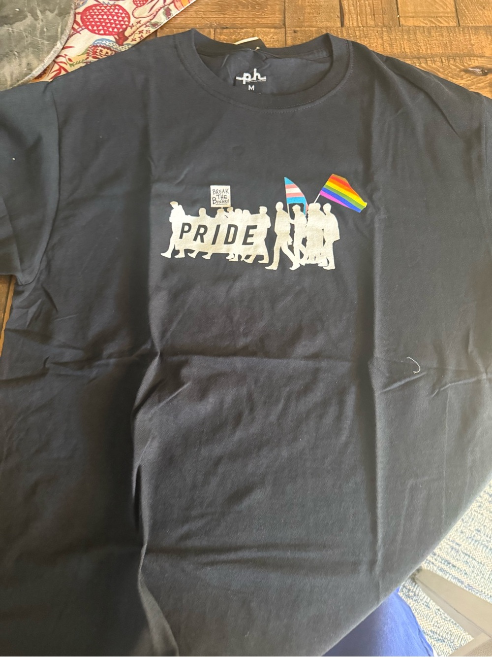 The Phluid Project Black Crewneck Logo Tee